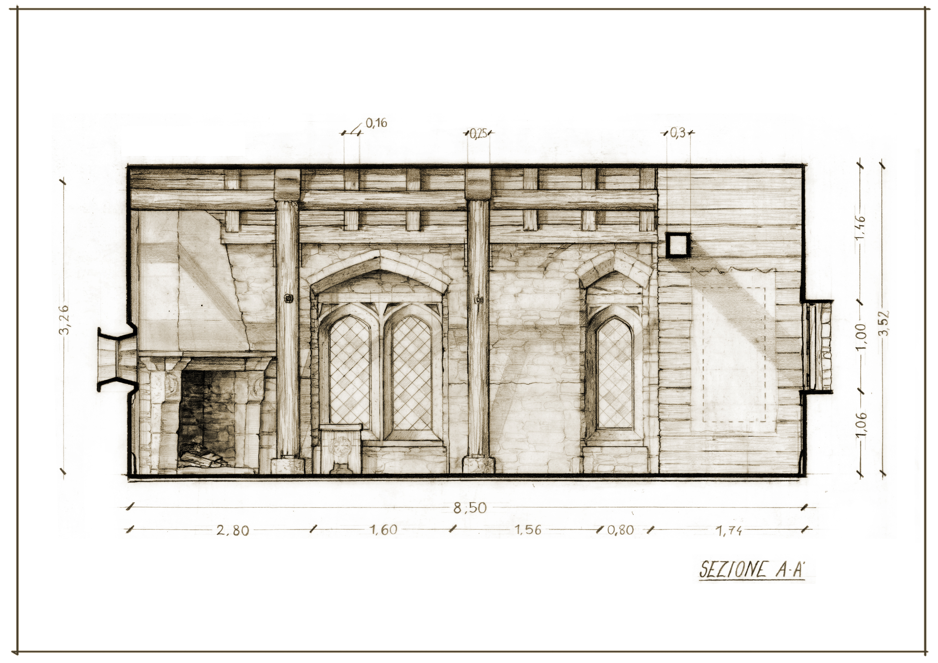 38 Casa Comare interno A3 Sezione A